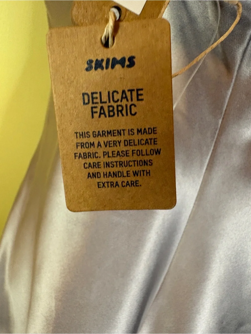 SKIMS Heavyweight Satin Cami Dress. Callout